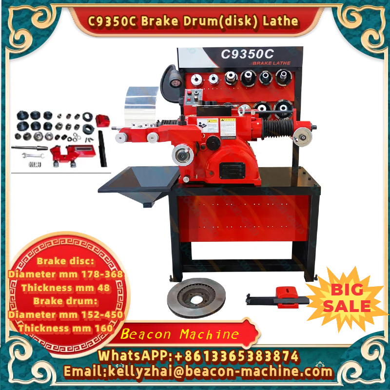 Brake Drum Lathe - Auto C9350C on Car Brake Disc