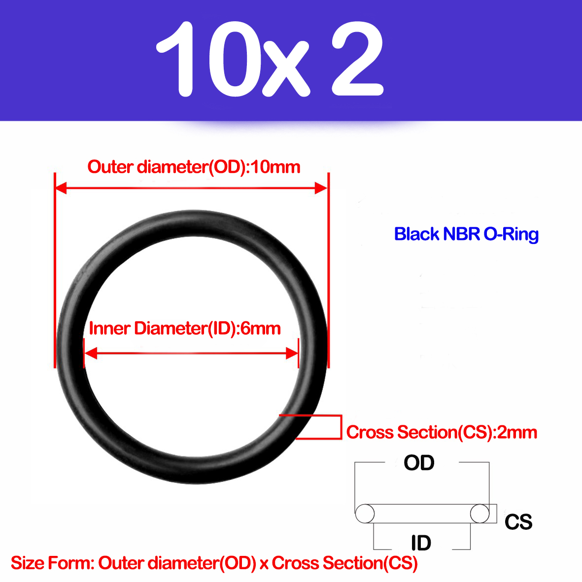 WD CS 2mm,NBR O Ring Sealing G - Auto Repair Cs avaliação e preço