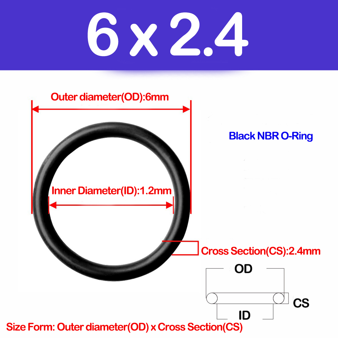 WD CS 2.4/2.8/4.6mm,NBR O Ring - Auto Repair Cs avaliação e preço